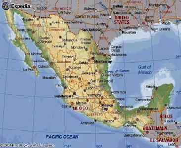 Map of Mexico